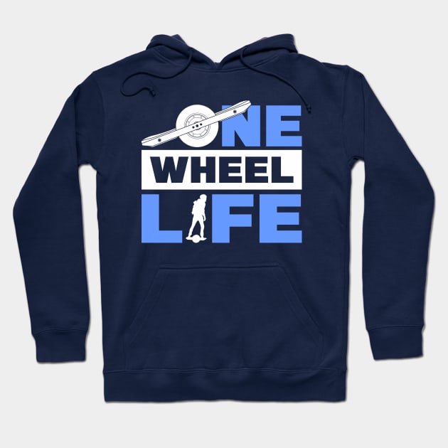 Onewheel One Life Float One Wheel Hoodie by Funky Prints Merch
